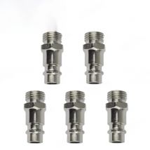 5pcs 32mm Quick Release Euro Fittings With Male 1/4" BSP Thread Compressed Air Line Coupler Connector For Air Compressor Parts
