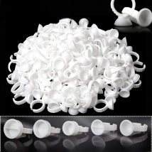 100/1000PCS Microblading Pigment Glue Rings Tattoo Ink Holder S/M/L Eyebrow Makeup Accessories Eyelash Extension Glue Cups