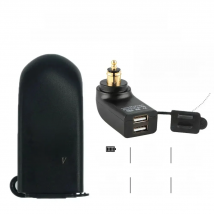 Motorcycle Dual USB Charger Power Adapter For BMW R1200RT R1200GS R1250GS F850GS F700GS S1000XR R1300GS ADV R12 Hella DIN Socket