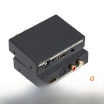 HDMI-compatible to HDMI-compatible Audio Adapter Digital DAC Extractor Converter for Fire Stick Xbox PS5 Support 3D 3.5MM 18Gpbs