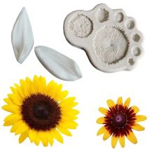 NEW Daisy Sunflower Stamen Mould Silicone Mold Fondant Cake Decorating Tool Gumpaste Sugarcraft Chocolate Forms Bakeware M2469