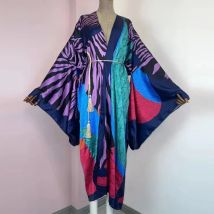 Europe WINYI tunic bikini sweet lady pink boho Cardigan stitch Cocktail sexy Boho Maxi Holiday long Sleeve KIMONO mujer
