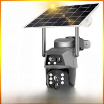 PEGATAH Outdoor 4G Solar Camera 8MP 4K WiFi PTZ IP Security Dual Lens Auto Tracking CCTV With Solar Panel Built in Battery