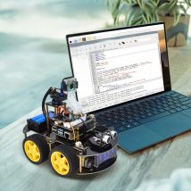 Keyestudio Raspberry Pi 4WD Robot Car Kit  5 Megapixels Camera Module Python Programming DIY Projects Kit For Raspberry Pi 4B