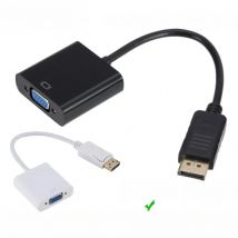1080P DisplayPort Display Port DP To VGA Adapter Cable Male To Female Converter for PC Computer Laptop HDTV Monitor Projector