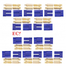 5set/Lot EC3 3mm/EC5 5mm Male Female Golden Bullet Connector Plug For RC ESC Motor Lipo Battery Car Airplane Boat Done DIY Parts