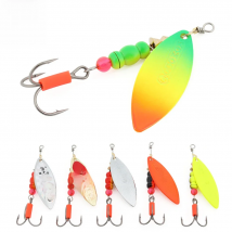 W.P.E 1pcs Spinner Lure 3#/4# 13g/18g Spoon Fishing Lure Fishing Baits Bass Pike Swim Bait Fishing Tackle Brass Metal Pesca