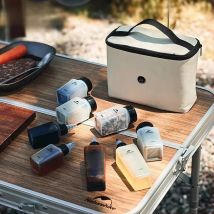 Naturehike Camping Seasoning Jar Portable Outdoor Kitchen Barbecue Cruets Spice Set Seasoning Can Bottles Set Camping Supplies