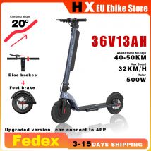 HX X8 E-Scooter 13AH Elektroroller für Erwachsene 350W E-Scooter 32KM/H Faltbarer Elektroroller 10 Zoll E-Scooter mit APP-Steuerung