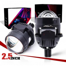 Sinolyn 2.5 Inch 6000K Hyperboloid Bi LED Projector Lenses For Headlights H7 H4 H1 9005 9006 Angel Eyes Headlamp Car Accessories