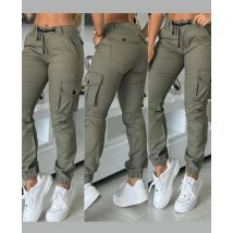 Fashion Workwear Pants Multiple Pockets Design Cuffed Cargo Pants Slim Fit Trousers 2024 Autumn New Casual Work Pants