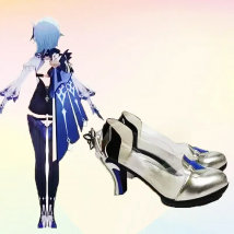 New Game Genshin Impact Eula Cosplay Shoes Boots  Halloween Party Costume Accessories Custom Made