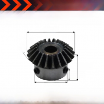 Bevel Gear 2M 25Teeth Inner Hole 10/12/14/15/16/17/18/19/20/24/25mm Gear 90Degrees Meshing Angle Steel Gear Screw Hole M5