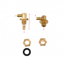1Pair 2.5*3.5MM Fuel Tank Metal Accessory Outlets and Inlets Oil Nozzle Kit Replacement Part for RC Aircraft Plane Model