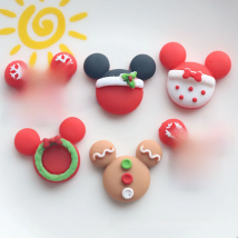 10 Pcs New Cute Christmas Cartoon  Flat Back Resin Cabochon Scrapbooking DIY Jewelry Hairpin Craft Decoration Accessories A61