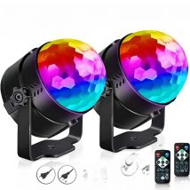 LED Crystal Color Magic Ball Lights Rotating RGB LED Stage Light Bulb Lamp for Ktv Bar Disco Party DJ Christmas Effect Decro