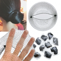 10Pcs/Lot 30-60cm Nylon Hairnets Invisible Soft Elastic Lines Hair Net For Women Wigs Dancing Grade Test Profession Bun Styling