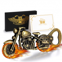 Bronze Motorcycle Bottle Opener Luxury Corkscrew for Beer Bar Party Restaurant Accessories Tools Personalized Gifts Set for Men