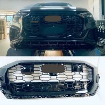 Q8 Front Sport Honeycomb Hood Grill for Audi Q8 SQ8 Sline 2018-2021 Car Styling Accessories