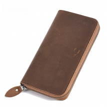 JOYIR Genuine Leather Long Wallets for Men RFID Blocking Cash Credit Card Holder Checkbook Wallet Zipper Coin Pocket Purse Male