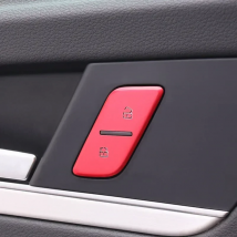 Car Styling Door Unlock Switch Buttons Decoration Covers Stickers For Audi A3 A4 B9 A5 Q3 Q5 A6 C8 Interior Auto Accessories