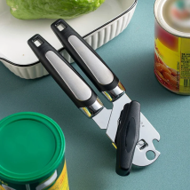 Professional Tin Manual Can Opener Multifunctional Stainless Steel Beer Grip Opener Side Cut Cans Bottle Opener Kitchen Gadgets