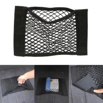 For Fiat Punto 500 Bravo Car Trunk Seat Back Elastic Storage Net Cargo Organizer Bag Styling Accessories
