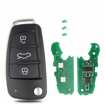 YIQIXIN Flip Remote Car Keys 434Mhz ID48 Chip For Audi A3 A4 B8 A2 A6 A5 S3 S4 TT 2005-2013 Cabrio Quattro Avant 8P0837220D Q K
