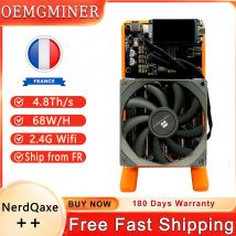 Stock de la UE Bitaxe NerdQaxe++ 4.8TH/s 68W Asic Bitcoins Miner 4 piezas BM1370 Chip Solo BTC 2,4G WiFi máquina de minería de código abierto