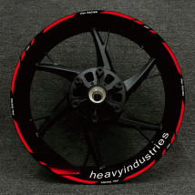 For Kawasaki Motorcycle 17 Inch Wheel Hub Decal Decoration Logo Ninja 125 250 300 400 650 ZX-6r 10R 14R Rim Reflective Sticker