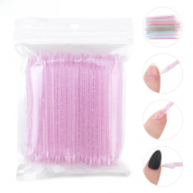 50/100Pcs Reusable Crystal Sticks Double End Nail Art Cuticle Pusher Cuticle Remover Tool Pedicure Care Nails Manicures Tools