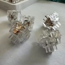 Ice Core Crystal V3 Linear Switch Transparent 3 Pins 45g RGB Dustproof Hot Swap For Custom DIY Mechanical Keyboard MX Switches