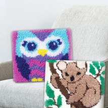 Creative Carpet Latch Hook Rug Kit Practical Embroidered Material Package DIY Craft Segment Embroidery For Sofa Cushion Carpet