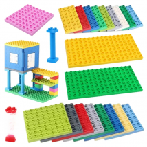 Big Size Building Blocks Double Sided Base Plate Compatible Large Bricks Plastic Educational Creative Toys for Children Kid Gift