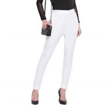 Womens Straight Pants Stretch Elastic Waist Tapered Comfort Japan Korean Style Good Elastic Skinny Trouses ouc305