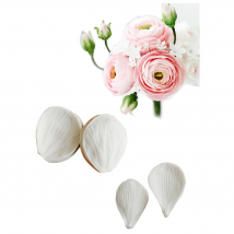 2 Styles Buttercup Petal Silicone Mold Cake Decor Tools Chocolate Gumpaste Mold, Sugarcraft, Fondant Mould