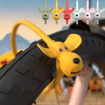 SUSEMSE Cute Dog Silicone Bike Lock with 2 Cookie Keys Anti-Theft Cable Lock for Mountain, Road, Child Bikes Bike accessories