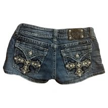 Retro Baggy Shorts Retro Womens Y2K Skirt Sweetheart Gothic Pocket Embroidery Denim Shorts Low Waist Slim Fashion Mini Skirt