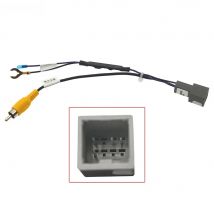 FEELDO Car Parking Rear Camera Video Plug Converter Cable For Honda Fit Greiz City parking Reverse Wire Adapter #HQ6562