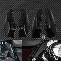 Motorcycle Mid-Frame Air Deflector Heat Shield Black For Harley Touring Road Electra Street Glide Road King FLHR FLHX 2009-2023