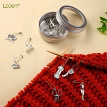 21 Stücke/7 Stücke Nähwerkzeuge DIY Handwerk Strickwerkzeuge Nadelmarkierung Zähler für Nadelclip Anhänger Stichmarker Metall Häkelriegel