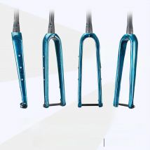AIRWOLF 700C Gravel Fork Disc Brake Road Bike Fork Max Tire 700 45C or 27.5*2.1'' Blade Length 395mm Carbon Fork For Bicycle