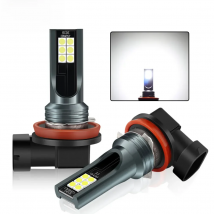 2pcs Super Bright H11 Led Bulbs H7 H8 H16 JP 9005 9006 HB4 HB3 Car 12SMD LED Fog Lights DRL Auto Lamp DC 12V 6000K White