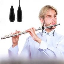 KIMAFUN 2.4G Mini Wireless Flute Microphone Omnidirectional Condenser Instrument Microphone for Flute/Bamboo Flute