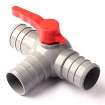 G 2''/50mm Drip Irrigation Tape Equal Tee Ball Valve Connector PVC Material Thicken Durable Brand NNW Micro Spray/Drip Fittings