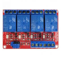 4 Channel Relay Module DC 5V 12V 24V High and Low Level Trigger Relay Control Board Shield with Optocoupler for Arduino