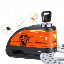 Anchtek Motorcycle Burglar Alarm Lock Waterproof Bicycle Alarm 120db Warning Security Lock Moto Disc Brake Padlock Accessories