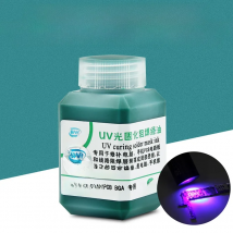 100g Green Oil UV Solder Mask Ink Prevent Corrosive Arcing Solder Paste Flux for PCB SMD Circuit Board Solder Welding Fluxes