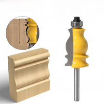 1PC 8mm 6mm Shank Architectural Cemented Carbide Molding Router Bit Trimming Wood Milling Cutter for Woodwork Cutter Power Tools