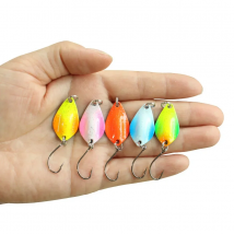 Spoon Fishing Lure 2g/1g Metal Spoon Bait Isca Artificial Fishing Bait Pesca Fishing Tackle Trout Lure